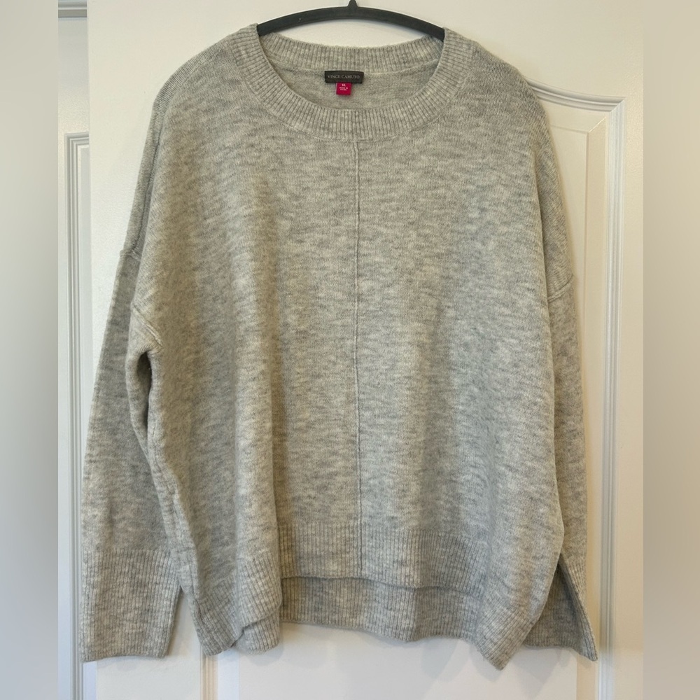 NWOT Vince Camuto Jazz Club Crewneck Sweater – XL – Light Gray